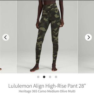 NWT Lululemon Align High-Rise Pant 28" HcMO size 6